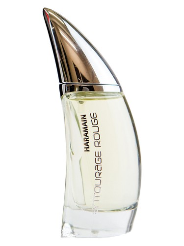 Frasco de Entourage Rouge, de Al Haramain Perfumes