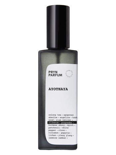 Frasco de Ayothaya, de Pryn Parfum