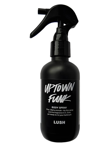 Frasco de Uptown Funk Body Spray, de Lush