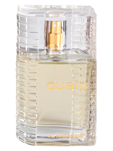 Frasco de Cubic, de Al Haramain Perfumes