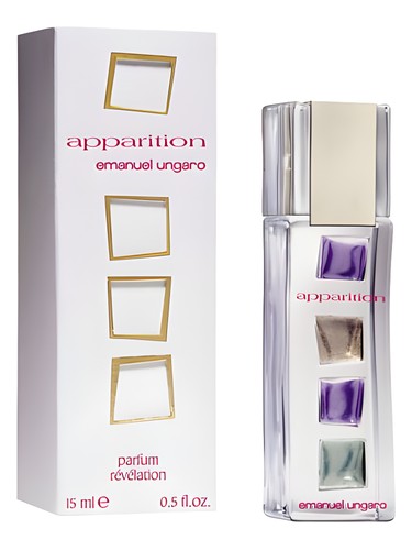 Frasco de Apparition Parfum Revelation, de Emanuel Ungaro