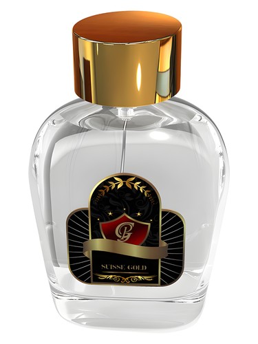 Frasco de Suisse Gold — Pure Gold Perfumes