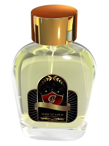 Frasco de African Gold, de Pure Gold Perfumes