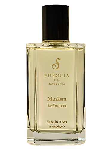 Frasco de Muskara Vetiveria, de Fueguia 1833