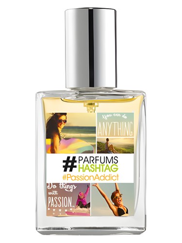Frasco de #PassionAddict, de #Parfum Hashtag