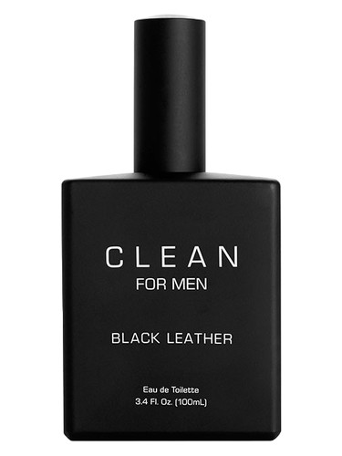 Frasco de Clean For Men Black Leather, de Clean