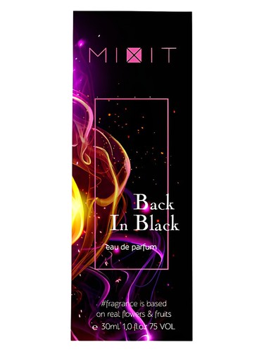 Frasco de Back In Black, de Mixit