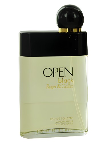 Frasco de Open Black, de Roger & Gallet