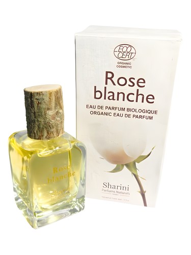 Frasco de Rose Blanche, de Sharini Parfums Naturels