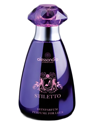 Frasco de Stiletto Perfume for Legs, de Alessandro