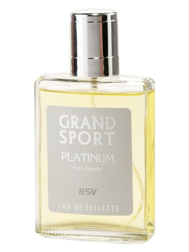 Frasco de Grand Sport Platinum, de Ninel Perfume