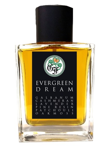 Frasco de Evergreen Dream, de Gallagher Fragrances