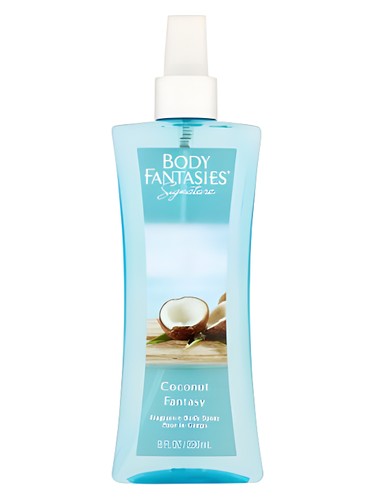 Frasco de Body Fantasies Signature Coconut Fantasy — Parfums de Coeur