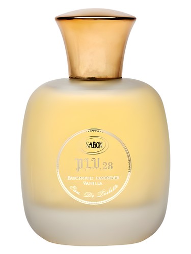 Frasco de PLV 28 Patchouli Lavender Vanilla, de Sabon