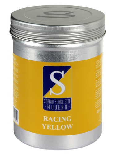 Frasco de Racing Yellow, de Sergio Scaglietti