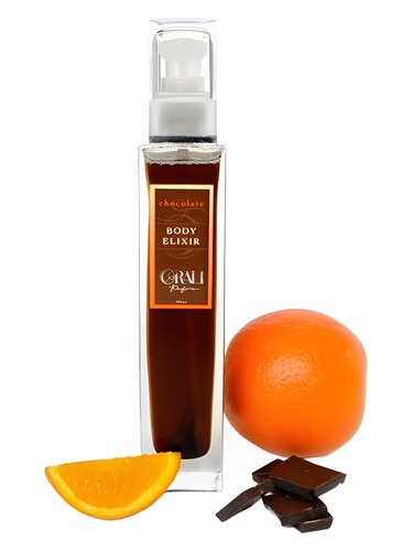 Frasco de Chocolate Body Elixir, de Orali Perfume