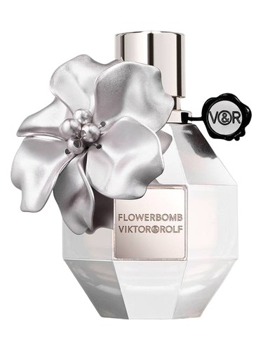 Frasco de Flowerbomb Silver Eau de Parfum, de Viktor&Rolf