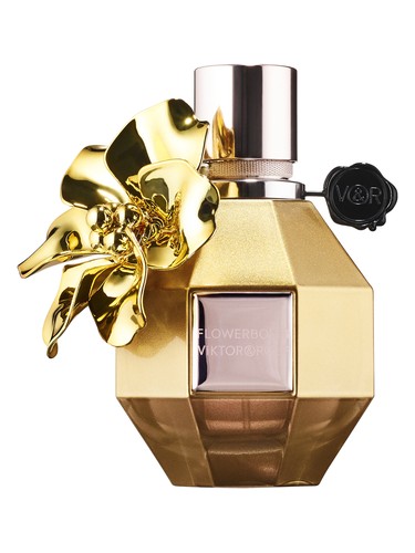 Frasco de Flowerbomb Gold Edition, de Viktor&Rolf