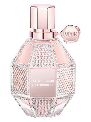 Frasco de Flowerbomb Swarovski Edition 2017, de Viktor&Rolf