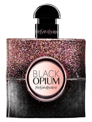 Frasco de Black Opium Dazzling Lights Edition, de Yves Saint Laurent