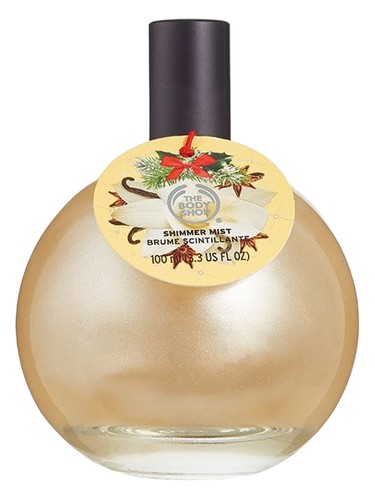 Frasco de Vanilla Chai Shimmer Mist, de The Body Shop
