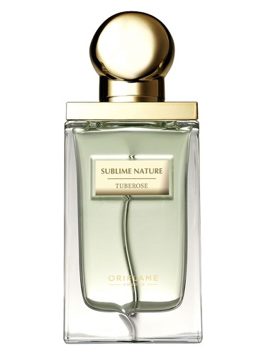 Frasco de Sublime Nature Tuberose, de Oriflame