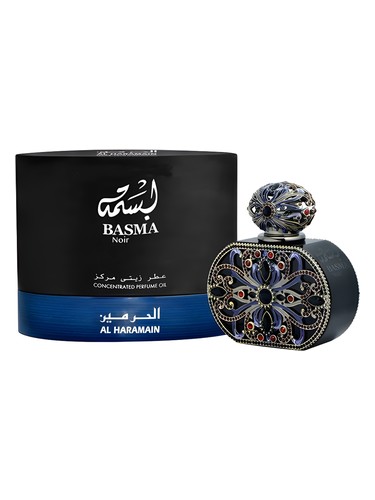 Frasco de Basma Noir, de Al Haramain Perfumes