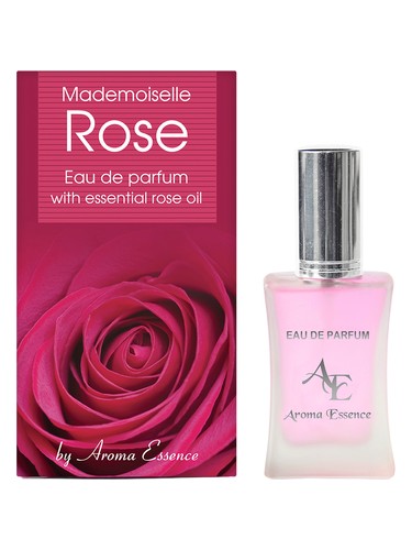 Frasco de Mademoiselle Rose, de Aroma Essence
