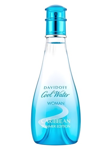 Frasco de Cool Water Woman Caribbean Summer Edition, de Davidoff