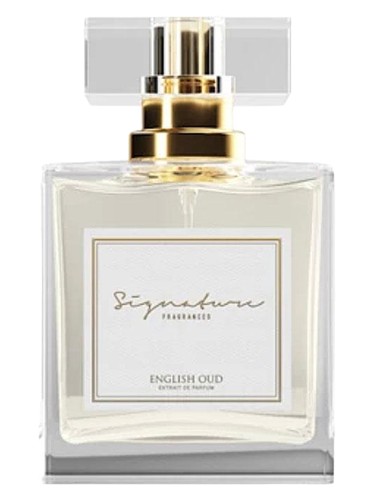 Frasco de English Oud, de Signature Fragrances
