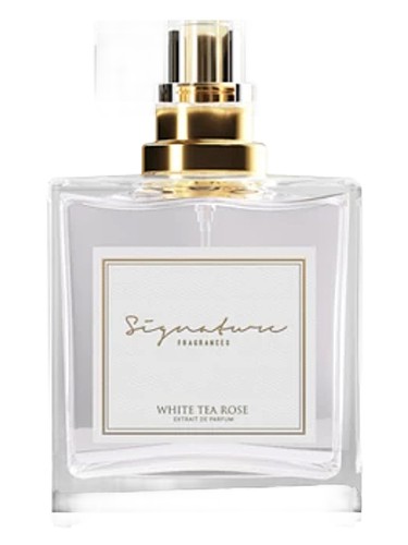 Frasco de White Tea Rose, de Signature Fragrances