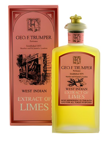 Frasco de Extract of Limes Cologne, de Geo. F. Trumper