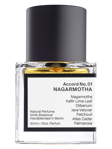 Frasco de Accord No. 01: Nagarmotha, de RAER Scents