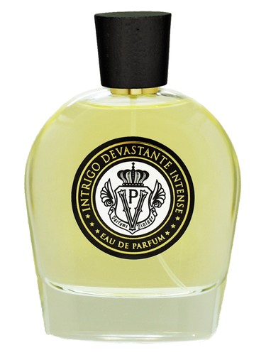 Frasco de Intrigo Devastante Intense, de Parfums Vintage