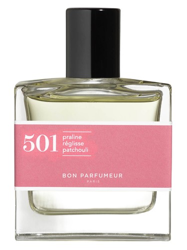 Frasco de 501 praline, licorice, patchouli, de Bon Parfumeur