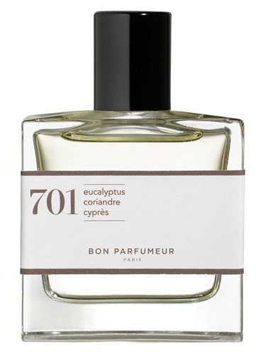 Frasco de 701 eucalyptus, amber, white wood — Bon Parfumeur
