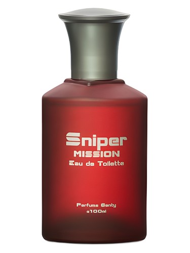 Frasco de Sniper Mission, de Parfums Genty