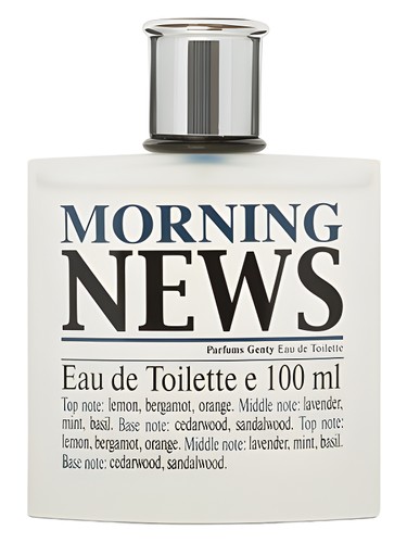 Frasco de Morning News, de Parfums Genty
