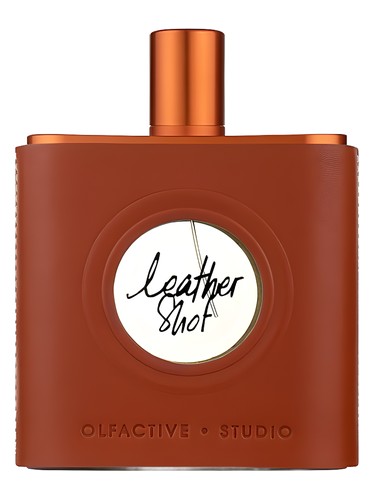 Frasco de Leather Shot, de Olfactive Studio