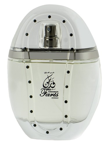 Frasco de Faris Aswad, de Al Haramain Perfumes