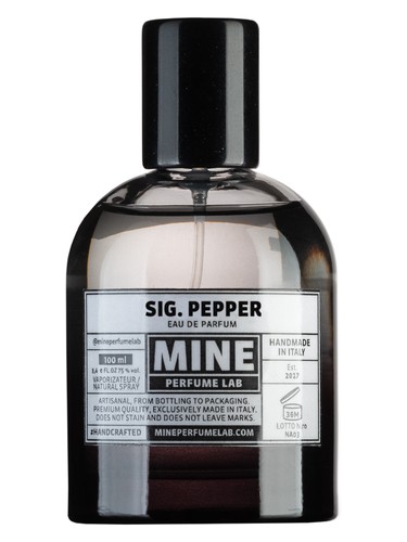 Frasco de Sig. Pepper, de Mine Perfume Lab
