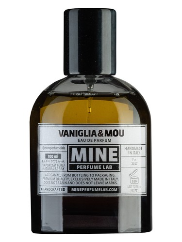 Frasco de Vaniglia & Mou, de Mine Perfume Lab