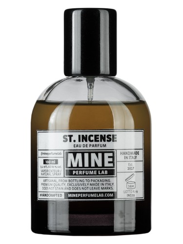 Frasco de St. Incense, de Mine Perfume Lab