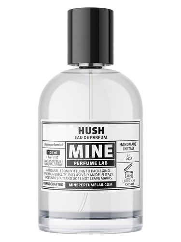 Frasco de Hush, de Mine Perfume Lab