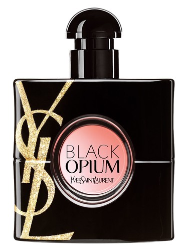 Frasco de Black Opium Gold Attraction Edition, de Yves Saint Laurent