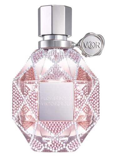 Frasco de Flowerbomb Swarovski® Holiday Limited Edition, de Viktor&Rolf