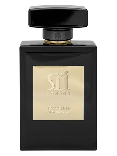 Frasco de Sapphire Leather Oud, de Sri London