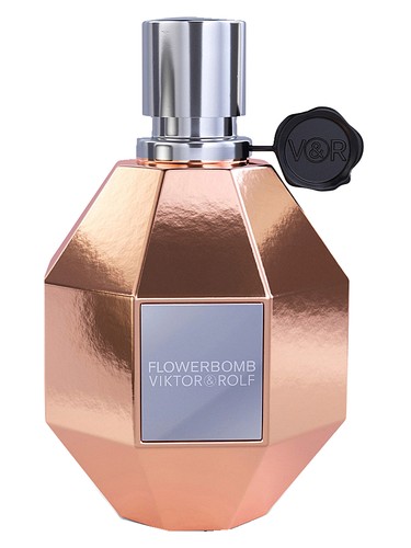 Frasco de Flowerbomb Rose Gold, de Viktor&Rolf