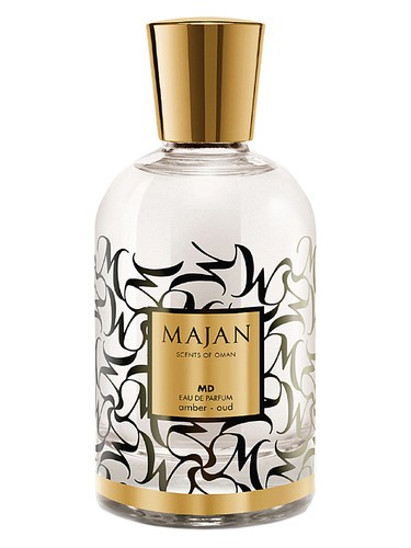 Frasco de MD Amber Oud, de Majan