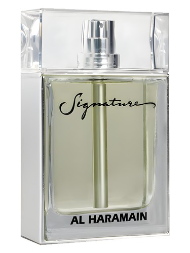 Frasco de Haramain Signature Silver, de Al Haramain Perfumes